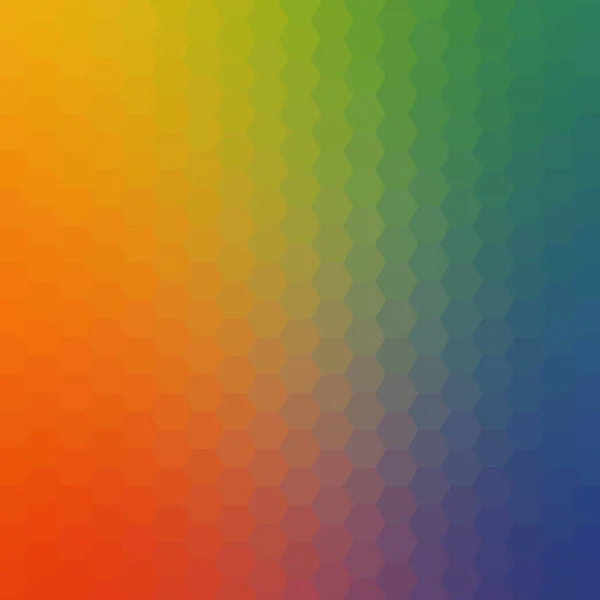 Brillante diseño hexagonal de color nido de abeja fondo abstracto — Vector de stock