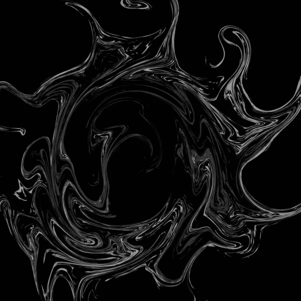 抽象液体塗料黒の背景。ベクターイラスト — ストックベクタ