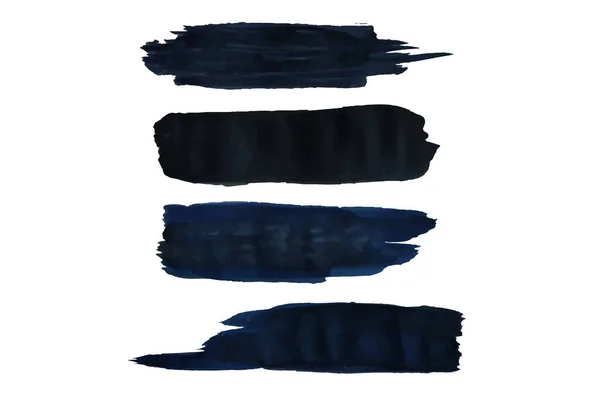 Conjunto de diseño vectorial de fondo de parche de acuarela azul para decoración o marco — Archivo Imágenes Vectoriales
