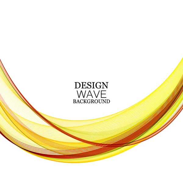 Abstrait vecteur lisse fond de conception avec ondulé rouge jaune lignes élégantes dans un style doux. — Image vectorielle
