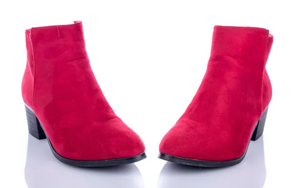 Zwei rote Booties — Stockfoto