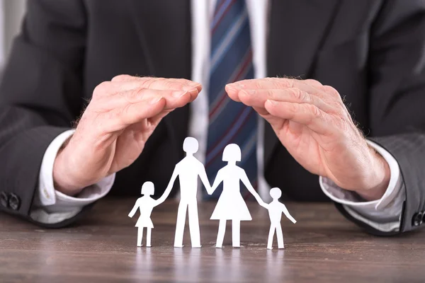 Concept of family insurance — Stock Photo, Image