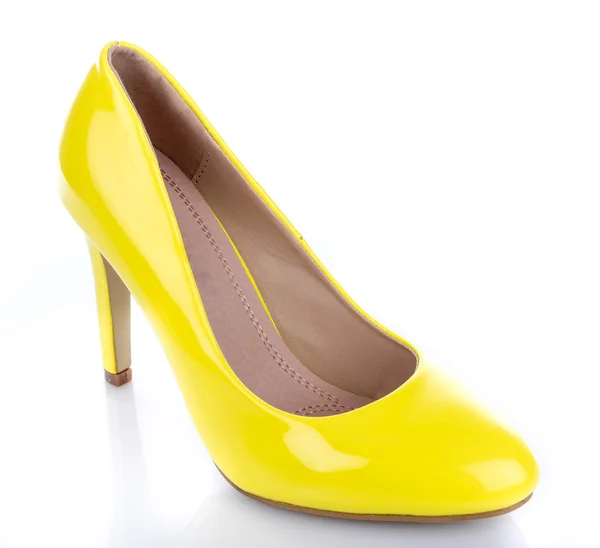 Yellow high heel shoe — Stock Photo, Image