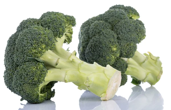 Iki taze brokoli — Stok fotoğraf