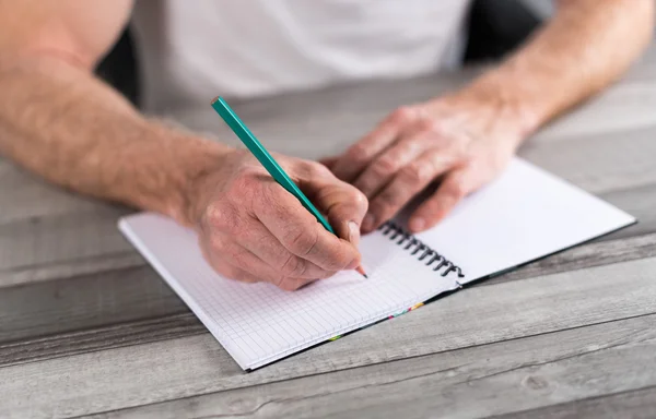 A taking notes — Stock Photo, Image