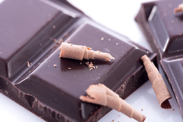 Sötét csokoládé és a chipek — Stock Fotó