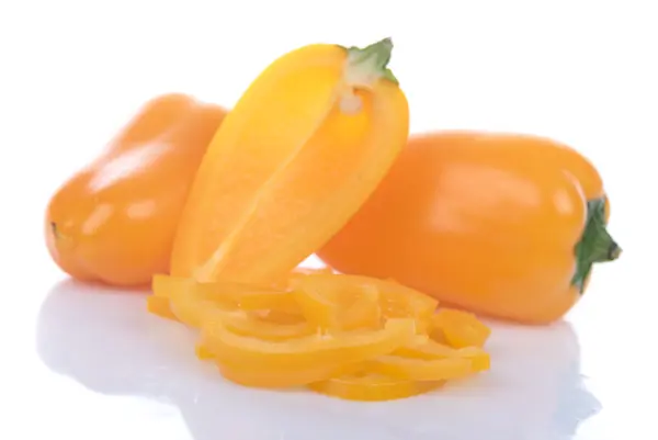 Fresh mini yellow peppers — Stock Photo, Image