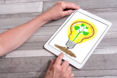 Fikir kavramı bir Tablet