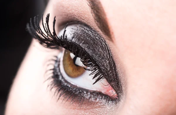 Close-up van oog make-up — Stockfoto