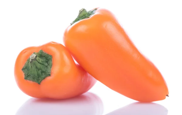 Fresh mini orange peppers — Stock Photo, Image