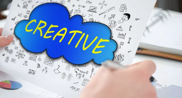 Koncepcja kreatywność na papierze — Zdjęcie stockowe