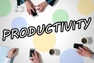 Word verimlilik akıllı telefonlar kullanarak elle