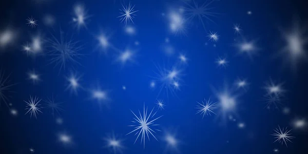 Летающие Звезды Голубом Фоне — стоковое фото