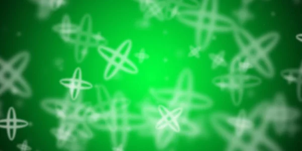 Flying Crossed Ovals Flashy Green Background — Stock Photo, Image