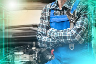 Kolu çapraz araba tamircisi; çoklu maruz kalma