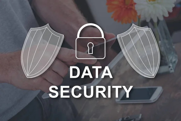 Data Security Concept Illustrated Picture Background — Stock Photo, Image