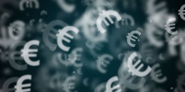 Koyu mavi arka planda avro uçuşu