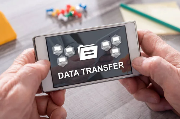 Data Transfer Concept Mobile Phone — Stock Photo, Image