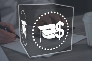 Fafsa concept illustrated by a picture on background clipart