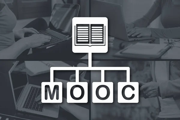 Mooc Konzept Durch Bilder Hintergrund Veranschaulicht — Stockfoto