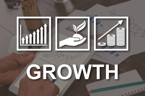 Growth Concept Illustrated Picture Background — Stock Photo, Image