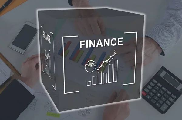 Finance concept illustrated by a picture on background