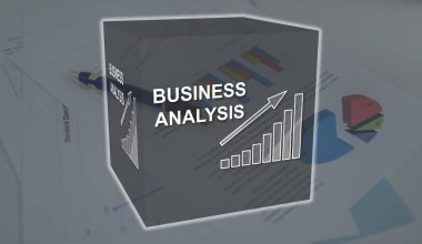 İş analizi kavramı arka plandaki bir resimle gösterilir