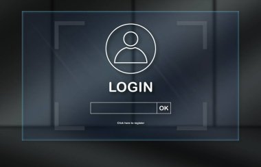 Koyu arkaplanda giriş kavramı