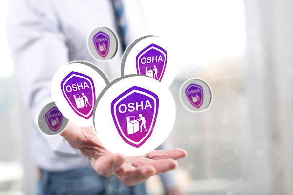 Osha Concept Hand Man Background — Stock Photo, Image