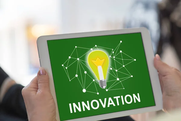 Tablet Screen Displaying Innovation Concept — Stock Photo, Image