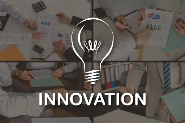 Innovation Concept Illustrated Pictures Background — Stock Photo, Image