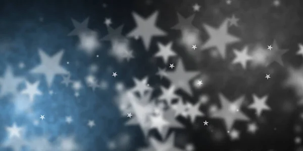 Estrellas Voladoras Sobre Fondo Azul Claro Gris —  Fotos de Stock
