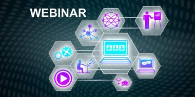 Webinar konseptinin tasviri