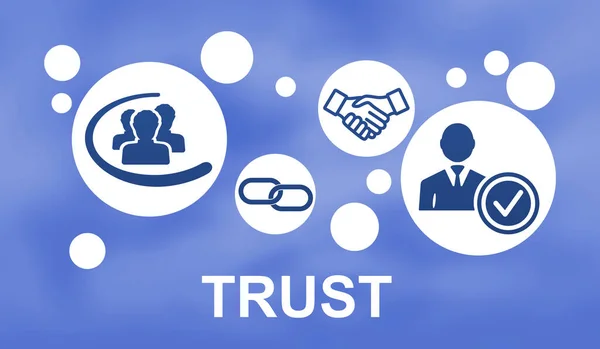 Illustration Trust Concept — Stock Photo, Image