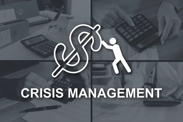 Crisis Management Concept Illustrated Pictures Background — Stock Photo, Image