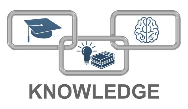 Illustration Knowledge Concept — Stock Photo, Image