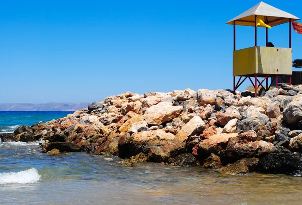 Cabana de salva-vidas em Creta — Fotografia de Stock