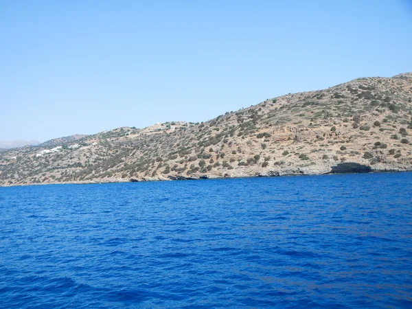 Błękitne morze w Kreta, Grecja — Zdjęcie stockowe