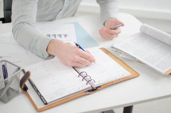 Businessman taking an appointment — Stock Photo, Image