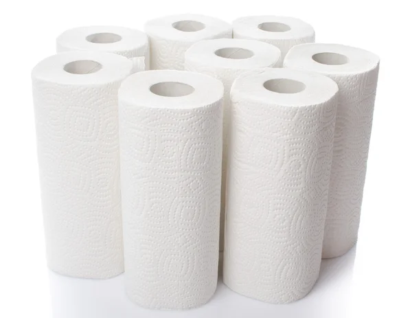 Composition with paper towel rolls — Stock Photo, Image