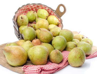 Armut bir sepet içinde ve çuval bezi