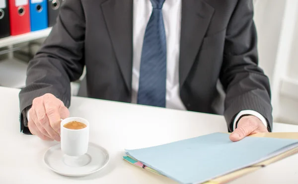 Kaffe tid innan arbetet — Stockfoto