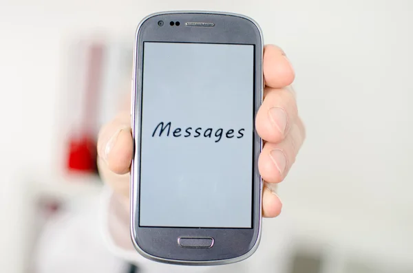 Comunicación por mensajes — Foto de Stock