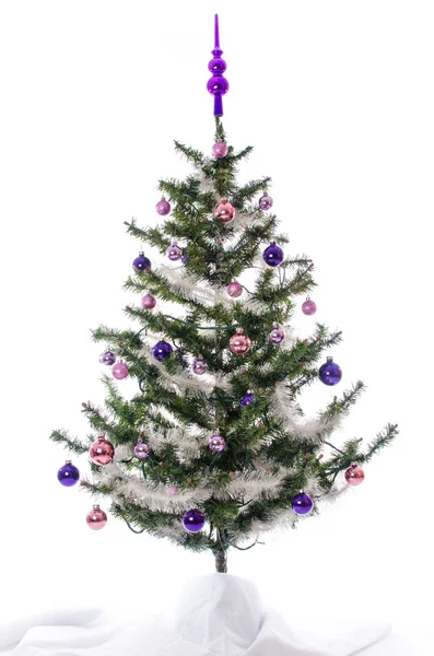 Albero di Natale decorato — Foto Stock