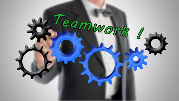 Teamwork and contribution concept — Stock Photo, Image