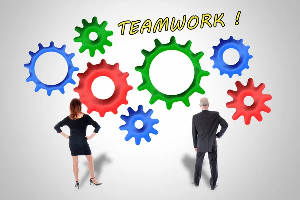 Teamwork und Beitragskonzept — Stockfoto