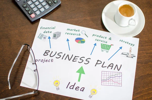 Business plan — Stock Photo, Image