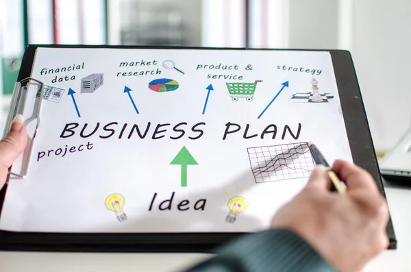 Businessplan — Stockfoto