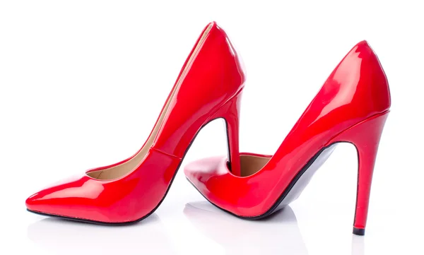 Chaussures rouges à talons hauts — Photo