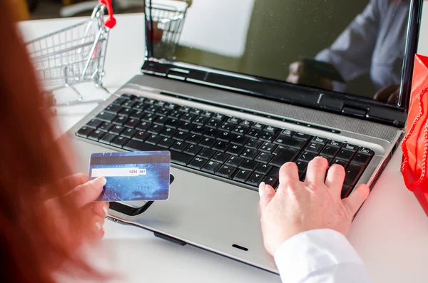 Concetto di shopping online — Foto Stock